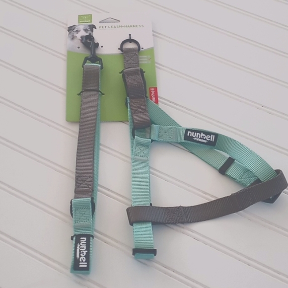 Nunbell Two Tone Nylon Pet Leash & Harness Set - Picture 2 of 11